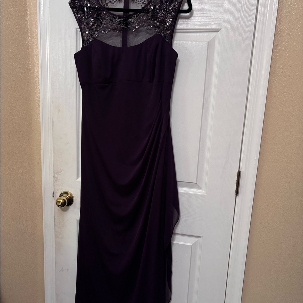 Elegant Purple Evening Gown